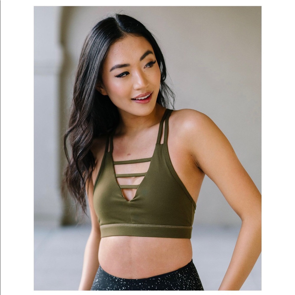 ZYIA Grid bra Olive